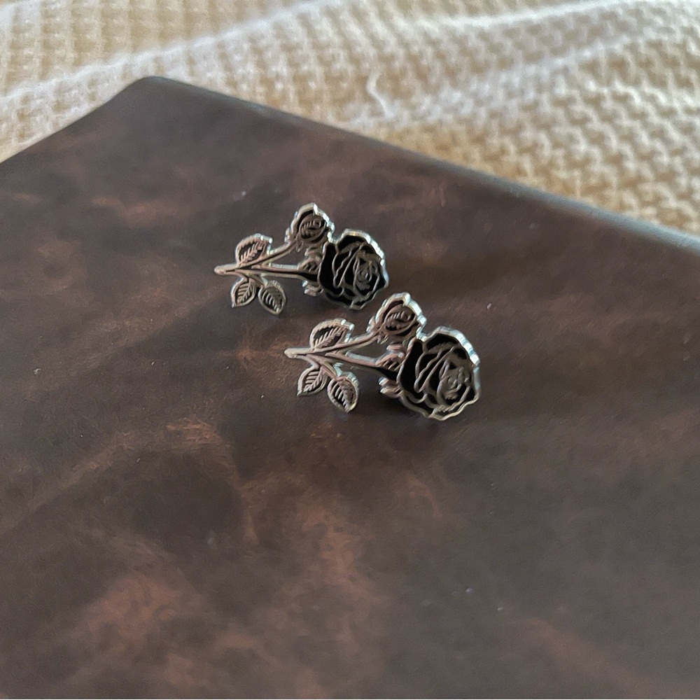 Pair of  Rose Pins